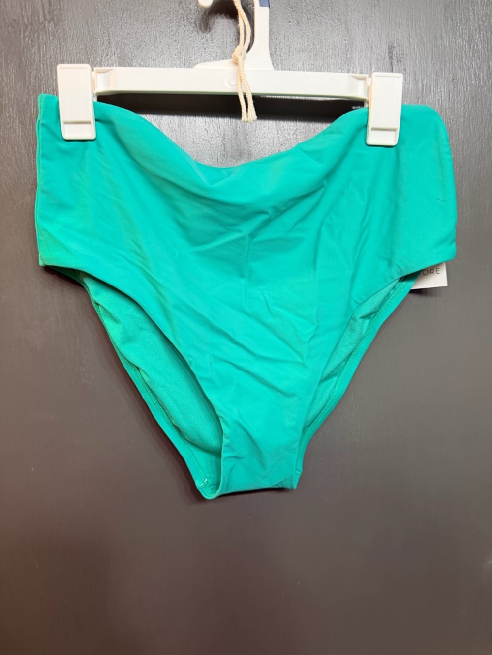 Shade & Shore High-Waist Bikini Bottoms in Turquoise